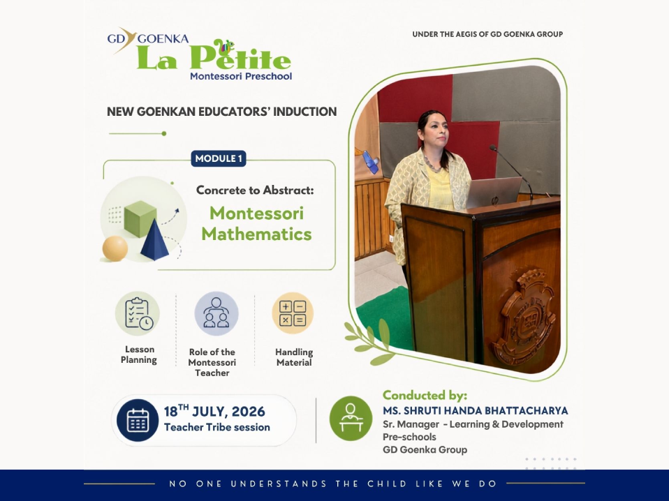 New Goenkan Educators’ Induction - Montessori Mathematics